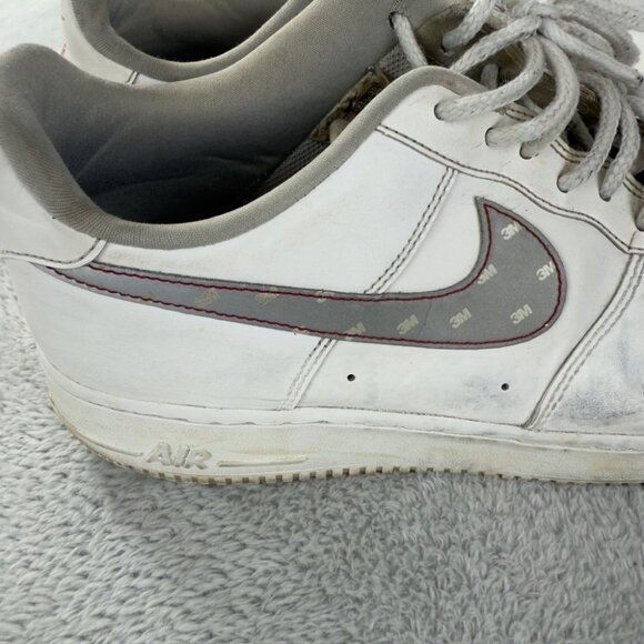 Nike Air Force 1 Low 3M Swoosh White Shoes Men Size 10 US - Picture 5 of 14